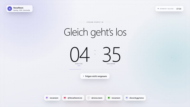 Startszene in der Variante Clean Glass
