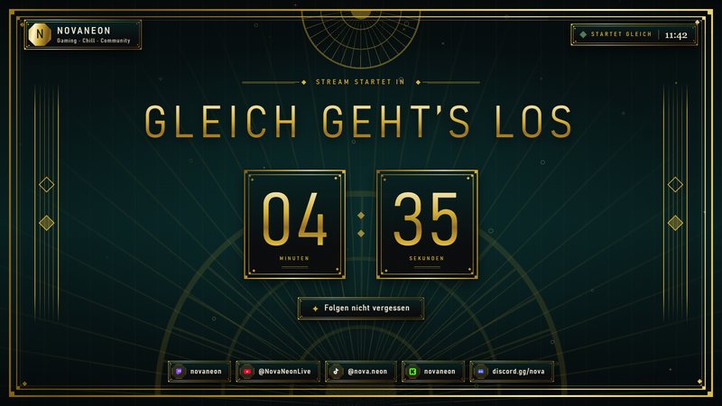 Startszene in der Variante Art Deco Gold