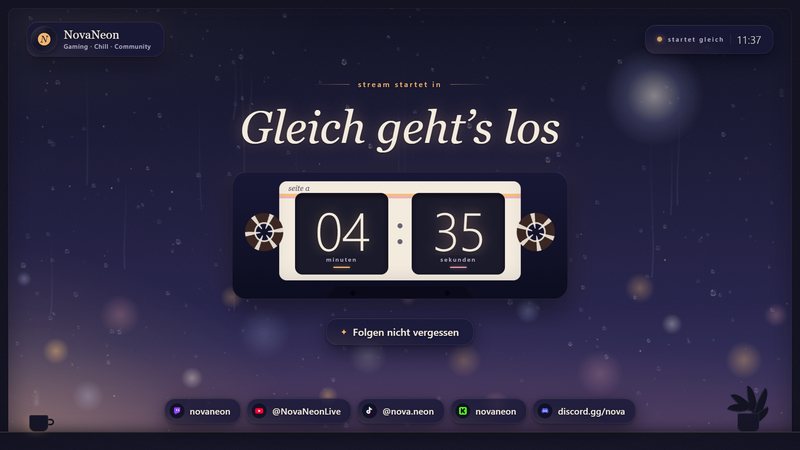 Startszene in der Variante Lofi Nacht