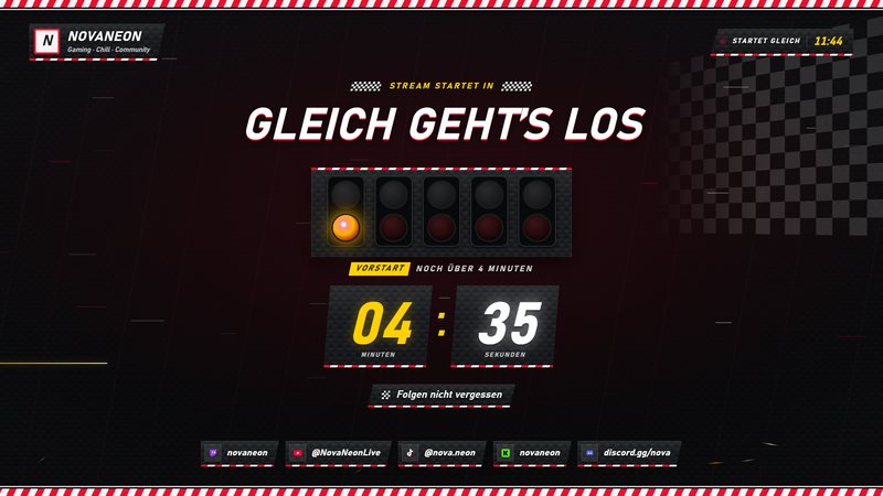 Startszene in der Variante Rennstrecke