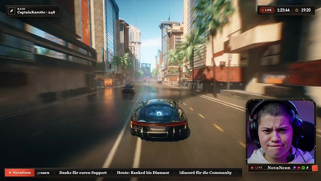 Kintsugi: Ingame-Overlay mit Facecam-Rahmen über dem Spiel