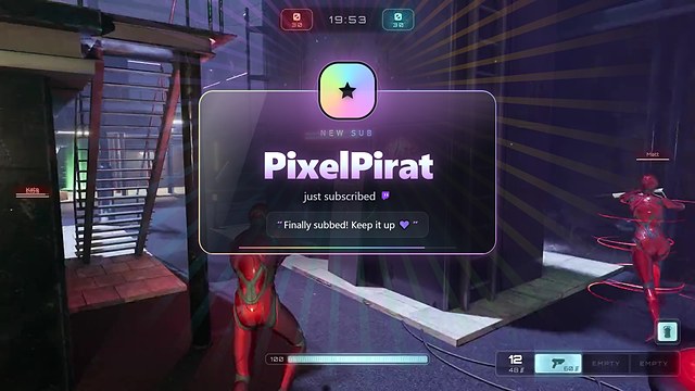Prism: sub alert over the game