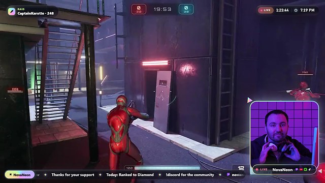 Prism: in-game overlay with facecam frame over the game